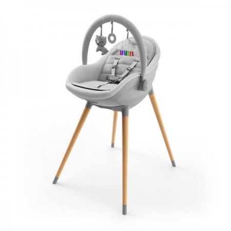 Стульчик для кормления 2 в 1 Kinderkraft Fini Up Grey KHFINIUPGRY0000