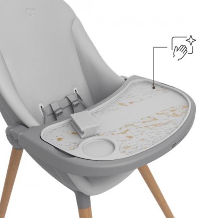 Стульчик для кормления 2 в 1 Kinderkraft Fini Up Grey KHFINIUPGRY0000