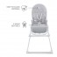 Стільчик для годування Kinderkraft Binci Light Grey KHBINC00LGR0000 Стільчик для годування Kinderkraft Binci Light Grey KHBINC00LGR0000