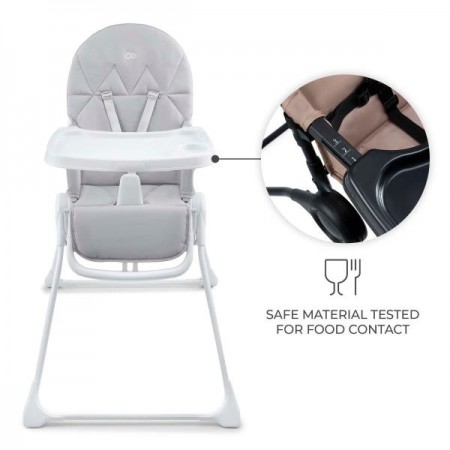 Стільчик для годування Kinderkraft Binci Light Grey KHBINC00LGR0000 Стільчик для годування Kinderkraft Binci Light Grey KHBINC00LGR0000