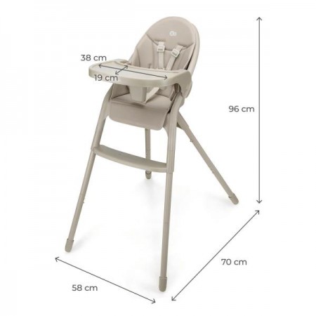Стільчик для годування Kinderkraft Dinnly Beige KHDINN00BEG0000 Стільчик для годування Kinderkraft Dinnly Beige KHDINN00BEG0000
