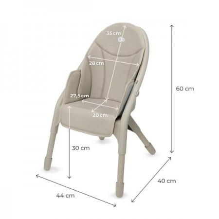 Стільчик для годування Kinderkraft Dinnly Beige KHDINN00BEG0000 Стільчик для годування Kinderkraft Dinnly Beige KHDINN00BEG0000