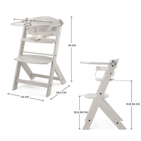 Стільчик для годування Kinderkraft Enock Beige KKKENOCBEGF0000 Стільчик для годування Kinderkraft Enock Beige KKKENOCBEGF0000