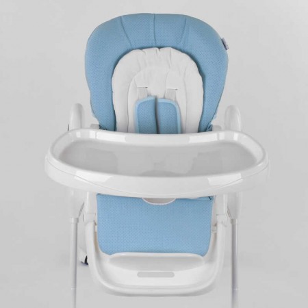 Стульчик для кормления Toti W-48406 мягкий PU, мягкий вкладыш, 4 колеса, съемный столик