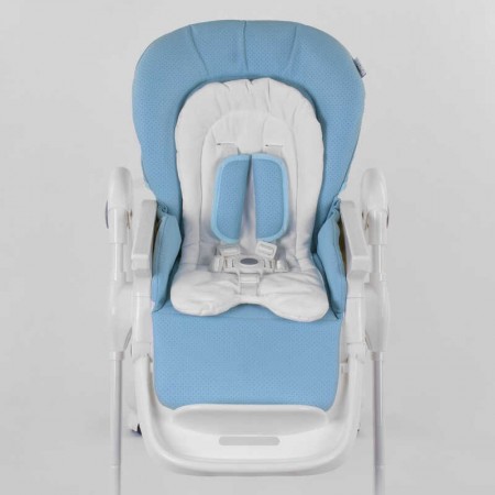 Стульчик для кормления Toti W-48406 мягкий PU, мягкий вкладыш, 4 колеса, съемный столик