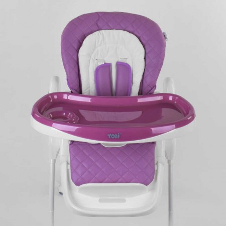 Стульчик для кормления Toti W-62005 мягкий PU, мягкий вкладыш, 4 колеса, съемный столик Стульчик для кормления Toti W-62005 мягкий PU, мягкий вкладыш, 4 колеса, съемный столик