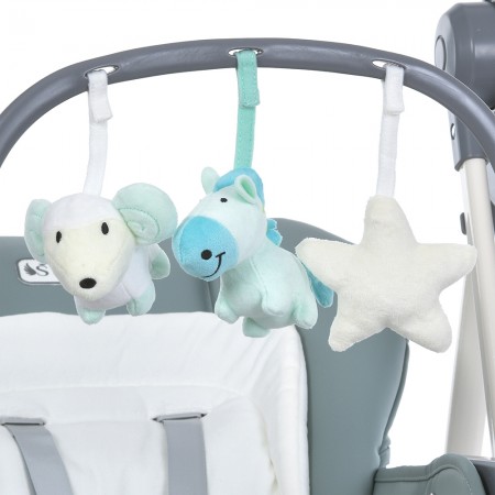 Стульчик-качели ME 1087-G SWAN Pale Green 2в1, дуга с 3 грушками, матрас, 5-точ.ремни, 4колеса, экокож, сер.пласт., зелен. Стульчик-качели ME 1087-G SWAN Pale Green 2в1, дуга с 3 грушками, матрас, 5-точ.ремни, 4колеса, экокож, сер.пласт., зелен.