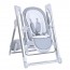 Стульчик-качели ME 1102 DEBUT Gentle Gray р/к,ел.прив.,для годув, 5точ.рем.,тайм,муз., св.сірий