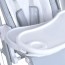 Стульчик-качели ME 1102 DEBUT Gentle Gray р/к,ел.прив.,для годув, 5точ.рем.,тайм,муз., св.сірий