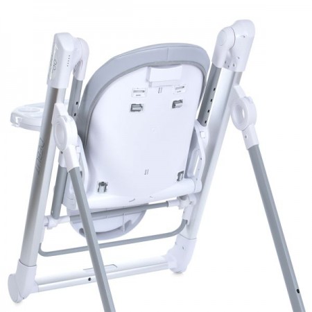 Стульчик-качели ME 1102 DEBUT Gentle Gray р/к,ел.прив.,для годув, 5точ.рем.,тайм,муз., св.сірий
