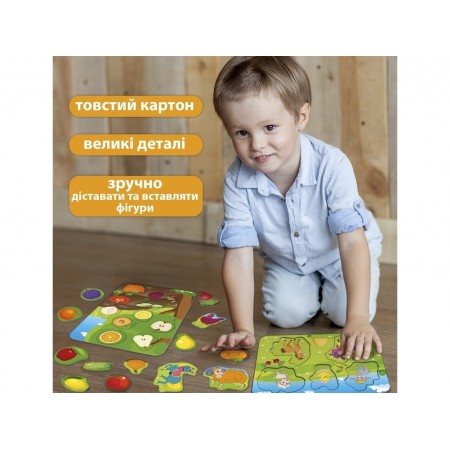 Игра настольная Ферма Рамки-вкладыши 2в1 Magdum ME5032-14 Игра настольная Ферма Рамки-вкладыши 2в1 Magdum ME5032-14
