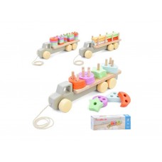 Деревянная игрушка Геометрика MD 0837, 29,5 см, каталка-трейлер на шнурке, микс видов (цена за 1шт) Деревянная игрушка Геометрика MD 0837, 29,5 см, каталка-трейлер на шнурке, микс видов (цена за 1шт)