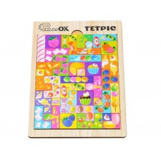 Развивающая деревянная игрушка Тетрис Сладости 29х21 см Puz-22923