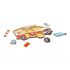 Деревянный пазл «Скорая помощь», 12 элементов, PuzzleOk Puz-22969 Деревянный пазл «Скорая помощь», 12 элементов, PuzzleOk Puz-22969