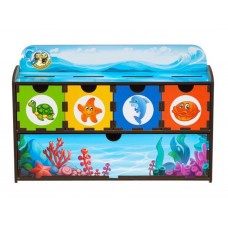 Очаровательный комодик Морские жители-2, Размер 14,5х6х24 см, Ubumblebees PSD004