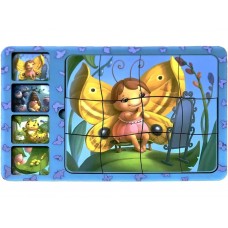 Сортер-пазл Этапы развития бабочки 23х16х1 см, Ubumblebees PSF017 Сортер-пазл Этапы развития бабочки 23х16х1 см, Ubumblebees PSF017