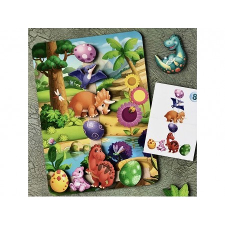 Игра на липучке с карточками Долина динозавров 33х24 см, Ubumblebees PSF038 Игра на липучке с карточками Долина динозавров 33х24 см, Ubumblebees PSF038