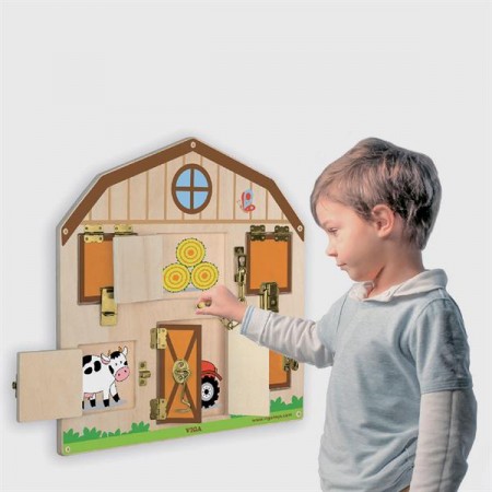 Бизиборд Viga Toys Домик на ферме 51627FSC Бизиборд Viga Toys Домик на ферме 51627FSC