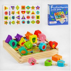 Деревянная игра BabyToys C 55581 с фигурками и карточками