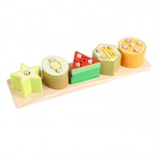 Деревянный геометрический сортер BabyToys C77140 разноцветный