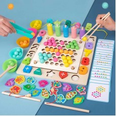 Деревянная логическая доска BabyToys магнитная с сортером Деревянная логическая доска BabyToys магнитная с сортером
