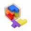 Деревянная головоломка куб тетрис BabyToys MD 0758