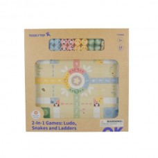 Деревянная игрушка TY848N настольная игра, 2в1 (Ludo/Лудо, Snake and Ladders/Змеи и лестницы), фишки 16шт, кубик 2шт, в кор-ке Деревянная игрушка TY848N настольная игра, 2в1 (Ludo/Лудо, Snake and Ladders/Змеи и лестницы), фишки 16шт, кубик 2шт, в кор-ке