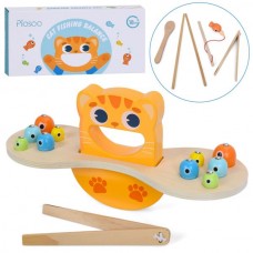 Деревянная игрушка-балансир MD 0784 с рыбалкой и аксессуарами Деревянная игрушка-балансир MD 0784 с рыбалкой и аксессуарами