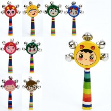 Деревянная игрушка Бубонец MD 1356 16см, микс видов, в пакете