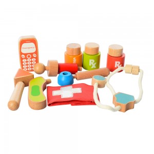 Дерев'яна іграшка Доктор MD 1317 інструменти, сумка
