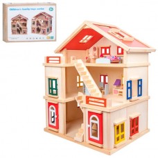 Деревянная игрушка Домик MD 0163 63,5-44-в73см, 3 этажа, мебель, в кор-ке, 60-50-14см Деревянная игрушка Домик MD 0163 63,5-44-в73см, 3 этажа, мебель, в кор-ке, 60-50-14см