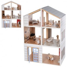 Кукольный домик BabyToys MD 0750 трехэтажный с мебелью Кукольный домик BabyToys MD 0750 трехэтажный с мебелью