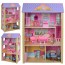 Деревянная игрушка Домик MD 2009 для куклы, 118х78х36 см, 3 этажа, мебель