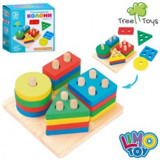 Деревянная игрушка Геометрика MD 0818 16 фигур, в кор-ке