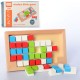 Деревянная игрушка Игра MD 2838 фигуры, кубики, 10 деталей, в пенале