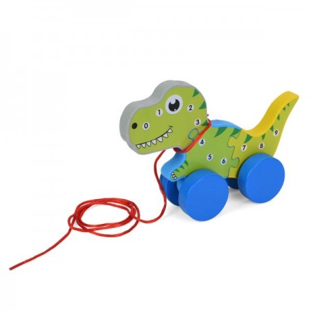 Дерев'яна каталка BabyToys MD 0754 тварина на колесах Дерев'яна каталка BabyToys MD 0754 тварина на колесах