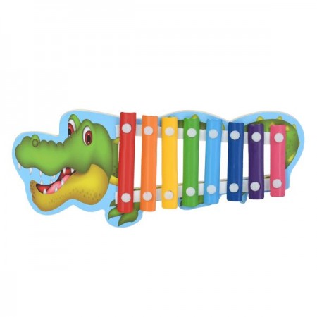 Дитячий ксилофон BabyToys MD 0763 дерев'яний 8 тонів Дитячий ксилофон BabyToys MD 0763 дерев'яний 8 тонів