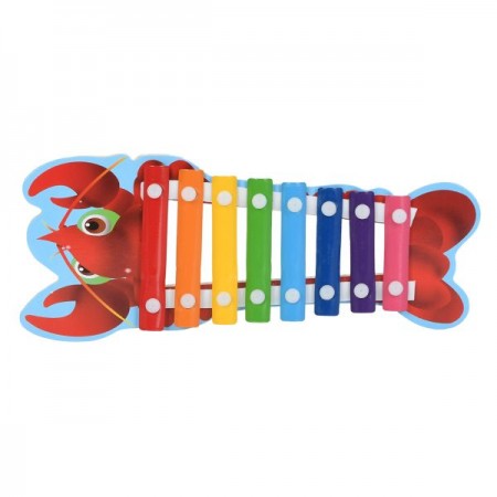 Дитячий ксилофон BabyToys MD 0763 дерев'яний 8 тонів Дитячий ксилофон BabyToys MD 0763 дерев'яний 8 тонів
