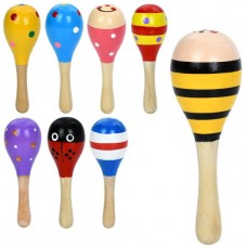 Деревянная игрушка Маракас MD 2192 11,5см, микс видов, в кульке Деревянная игрушка Маракас MD 2192 11,5см, микс видов, в кульке
