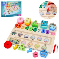 Деревянная игрушка Многофункциональная доска MD 0874 игровое поле 22,5-29,5см, геометрика, цифры, слова(англ),лабиринт-магнитный, в кор-ке Деревянная игрушка Многофункциональная доска MD 0874 игровое поле 22,5-29,5см, геометрика, цифры, слова(англ),лабиринт-магнитный, в кор-ке