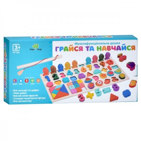 Деревянная игрушка Многофункциональная доска MD 1369 игровое поле 45-22,5см, цифры, математические знаки, рыбалка магнитная (1 удочка, рыбки 10шт), пятнашки, танграм, фрукты, фигуры, названия укр, в кор-ке Деревянная игрушка Многофункциональная доска MD 1369 игровое поле 45-22,5см, цифры, математические знаки, рыбалка магнитная (1 удочка, рыбки 10шт), пятнашки, танграм, фрукты, фигуры, названия укр, в кор-ке