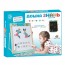 Деревянная игрушка Мольберт MD 1380 34-23-в44см, доска двухсторонняя (для рисования мелом/маркером-магнитная), магнитные фигуры, украинский алфавит, цифры, математические знаки, маркер, мел (цветная, 4шт), губка, в кор-ке