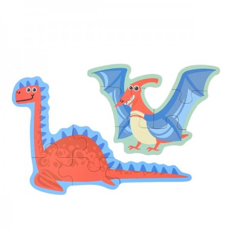 Дерев'яні пазли BabyToys MD 0765 транспорт тварини Дерев'яні пазли BabyToys MD 0765 транспорт тварини