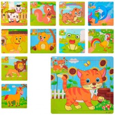 Деревянная игрушка Пазлы MD 1221 животное, микс видов, в пакете, 15-15-0,5см Деревянная игрушка Пазлы MD 1221 животное, микс видов, в пакете, 15-15-0,5см