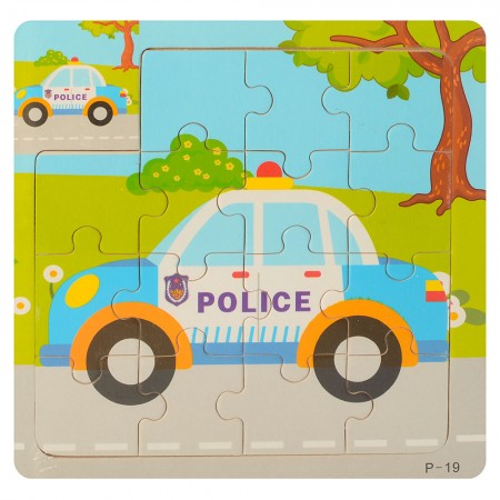 Дерев'яний пазл MD 1222 транспорт для дітей від 2 років, дерево Дерев'яний пазл MD 1222 транспорт для дітей від 2 років, дерево