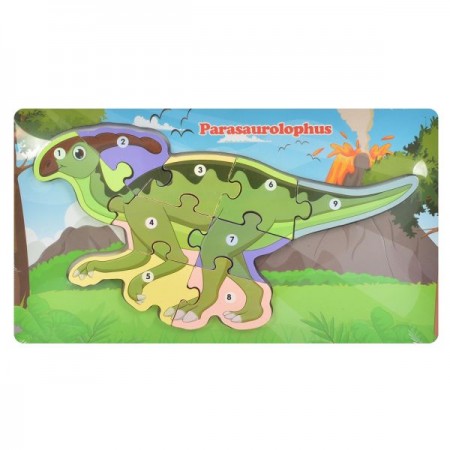 Дерев'яні пазли BabyToys MD 1924, 12 видів, від 2 років Дерев'яні пазли BabyToys MD 1924, 12 видів, від 2 років