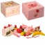 Деревянная игрушка Продукты MD 1257 на липуч, сладости, фрруты, посуда, в чемодане