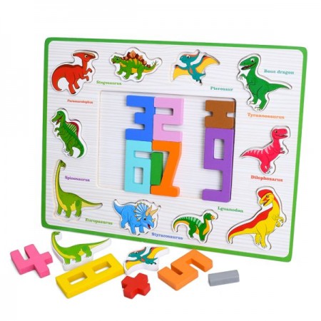 Деревянная рамка-вкладыш BabyToys MD 0783 с цифрами