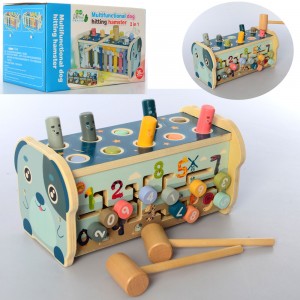 Деревянная игрушка Стучалка MD 2526 25 см, лабиринт, стучалка, молоточки, ксилофон, палочки