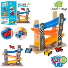 Деревянные машинки BabyToys MD 2646, 3 шт, 4 см